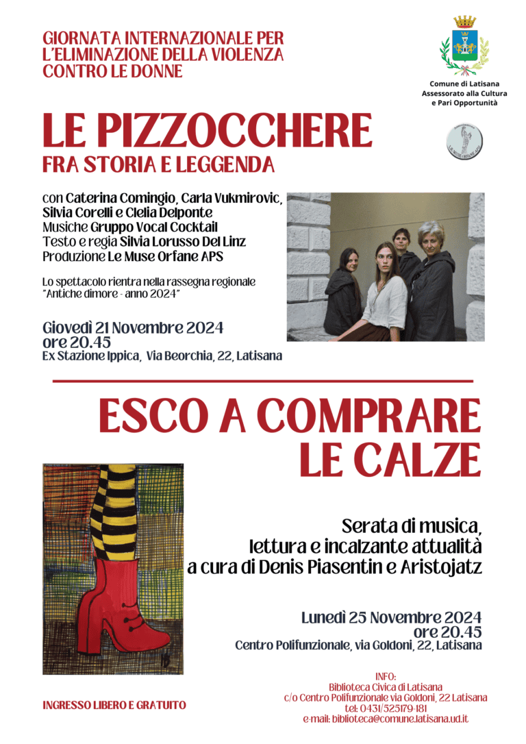 Locandina Le Pizzocchere Esco A Comprare Le Calze